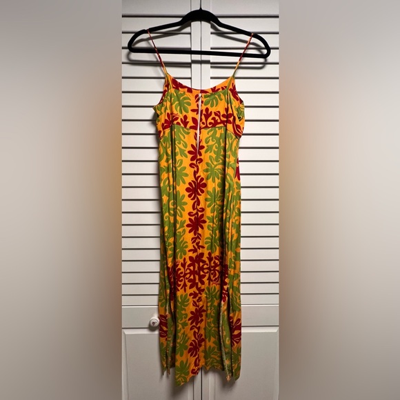 Manuhealii Red and Green Spaghetti Strap Sundress - Picture 2 of 7